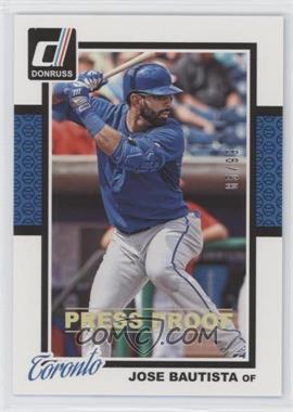 2014 Panini Donruss - [Base] - Press Proof Gold #353 - Jose Bautista /99