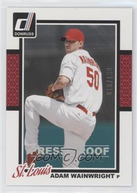 2014 Panini Donruss - [Base] - Press Proof Silver #102 - Adam Wainwright /199