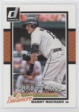 2014 Panini Donruss - [Base] - Press Proof Silver #125 - Manny Machado /199