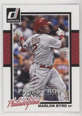 2014 Panini Donruss - [Base] - Press Proof Silver #151 - Marlon Byrd /199