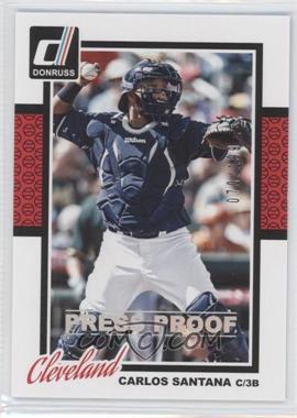 2014 Panini Donruss - [Base] - Press Proof Silver #286 - Carlos Santana /199