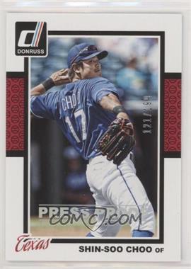 2014 Panini Donruss - [Base] - Press Proof Silver #350 - Shin-Soo Choo /199