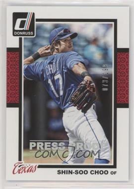 2014 Panini Donruss - [Base] - Press Proof Silver #350 - Shin-Soo Choo /199