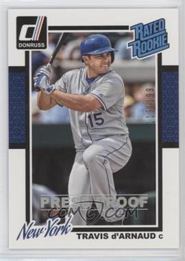 2014 Panini Donruss - [Base] - Press Proof Silver #36 - Travis d'Arnaud /199