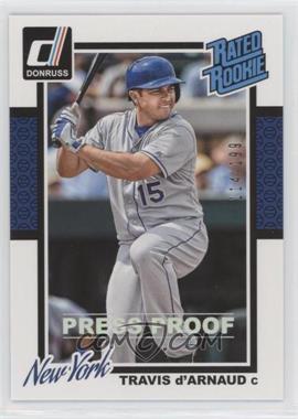 2014 Panini Donruss - [Base] - Press Proof Silver #36 - Travis d'Arnaud /199