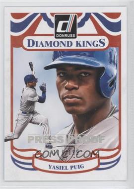 2014 Panini Donruss - [Base] - Press Proof Silver #4 - Yasiel Puig /199