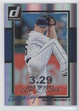 2014 Panini Donruss - [Base] - Silver Season Stat Line #114 - Matt Moore /329