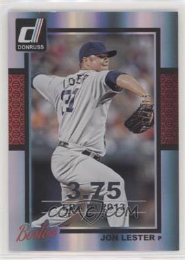 2014 Panini Donruss - [Base] - Silver Season Stat Line #120 - Jon Lester /375 [Noted]