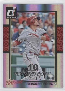 2014 Panini Donruss - [Base] - Silver Season Stat Line #122 - Gerardo Parra /10