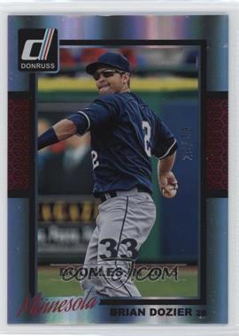 2014 Panini Donruss - [Base] - Silver Season Stat Line #314 - Brian Dozier /33