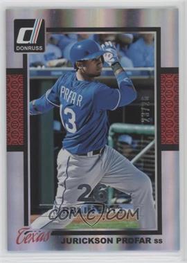 2014 Panini Donruss - [Base] - Silver Season Stat Line #348 - Jurickson Profar /26