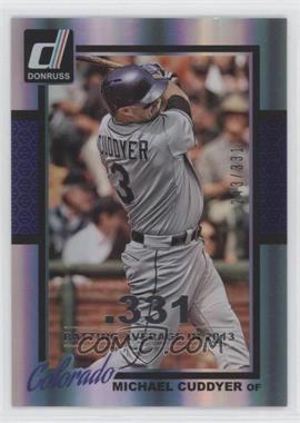 2014 Panini Donruss - [Base] - Silver Season Stat Line #55 - Michael Cuddyer /331