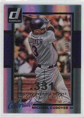 2014 Panini Donruss - [Base] - Silver Season Stat Line #55 - Michael Cuddyer /331