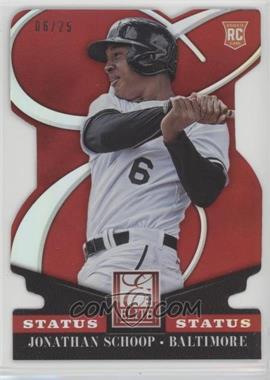 2014 Panini Donruss - Elite - Status Red Die-Cut #76 - Jonathan Schoop /25