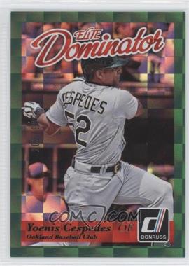 2014 Panini Donruss - Elite Dominator Series 1 #13 - Yoenis Cespedes /999