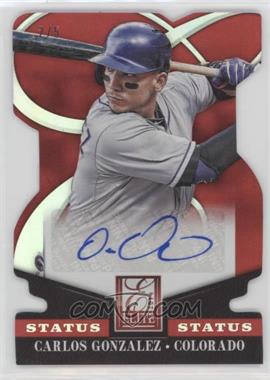 2014 Panini Donruss - Elite Signatures - Status Red Die-Cut #10 - Carlos Gonzalez /5