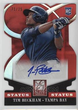 2014 Panini Donruss - Elite Signatures - Status Red Die-Cut #75 - Tim Beckham /25