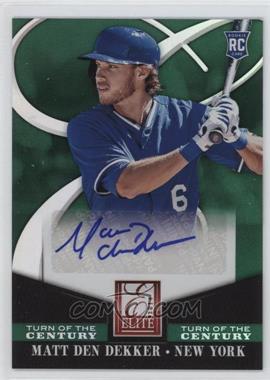 2014 Panini Donruss - Elite Signatures - Turn of the Century #89 - Matt den Dekker