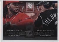 Johnny Cueto, Troy Tulowitzki #/999