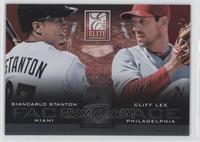 Cliff Lee, Giancarlo Stanton #/999