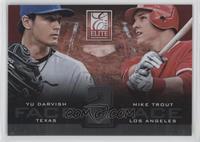 Mike Trout, Yu Darvish #/999