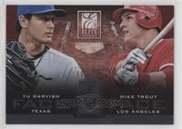 Mike Trout, Yu Darvish #/999