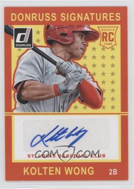 2014 Panini Donruss - Signatures #KW - Kolten Wong