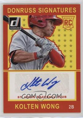 2014 Panini Donruss - Signatures #KW - Kolten Wong