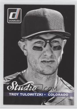 2014 Panini Donruss - Studio Series 2 #19 - Troy Tulowitzki