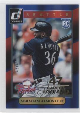 2014 Panini Donruss - The Rookies - Gold Career Stat Line #21 - Abraham Almonte /47
