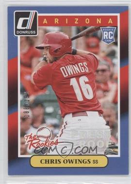 2014 Panini Donruss - The Rookies - Press Proof Silver #27 - Chris Owings /199