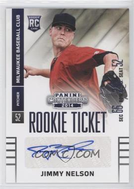 2014 Panini Donruss - The Rookies Box Set Contenders Rookie Tickets - Autographs #25 - Jimmy Nelson