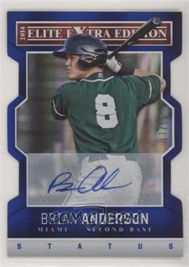 2014 Panini Elite Extra Edition - [Base] - Status Blue Die-Cut Signatures #55 - Brian Anderson /50