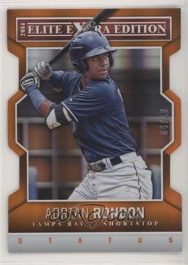 2014 Panini Elite Extra Edition - [Base] - Status Orange Die-Cut #99 - Adrian Rondon /10