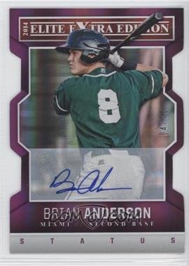 2014 Panini Elite Extra Edition - [Base] - Status Purple Die-Cut Signatures #55 - Brian Anderson /75