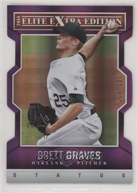 2014 Panini Elite Extra Edition - [Base] - Status Purple Die-Cut #44 - Brett Graves /150