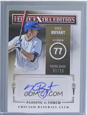 2014 Panini Elite Extra Edition - Passing the Torch Signatures #2 - Kris Bryant, A.J. Reed /25 [Noted]