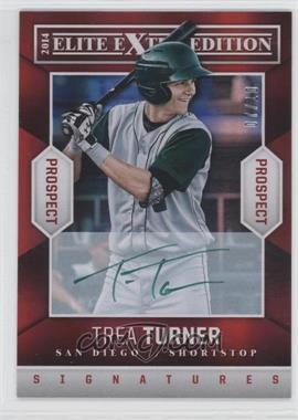 2014 Panini Elite Extra Edition - Prospects - Autographs Green Ink #13 - Trea Turner /10