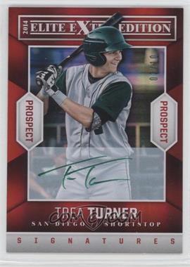 2014 Panini Elite Extra Edition - Prospects - Autographs Green Ink #13 - Trea Turner /10