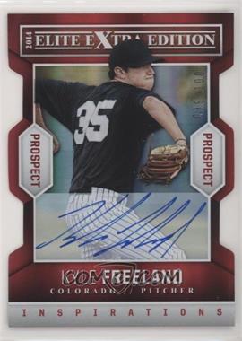 2014 Panini Elite Extra Edition - Prospects - Inspirations Die-Cut Signatures #8 - Kyle Freeland /100