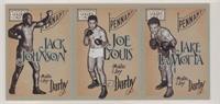 Jack Johnson, Joe Louis, Jake LaMotta