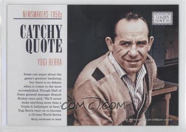 2014 Panini Golden Age - Newsmakers #6 - Yogi Berra