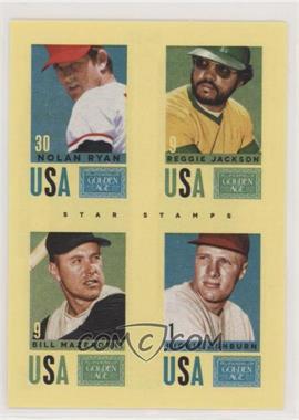 2014 Panini Golden Age - Star Stamps #11 - Nolan Ryan, Reggie Jackson, Bill Mazeroski, Richie Ashburn