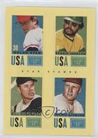 Nolan Ryan, Reggie Jackson, Bill Mazeroski, Richie Ashburn