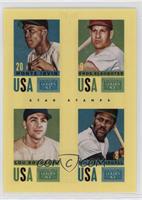 Enos Slaughter, Lou Boudreau, Monte Irvin, Willie Stargell