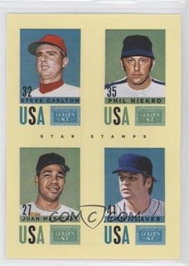 2014 Panini Golden Age - Star Stamps #6 - Steve Carlton, Tom Seaver, Juan Marichal, Phil Niekro