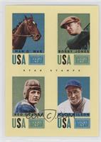 Bobby Jones, Hack Wilson, Man o' War, Red Grange