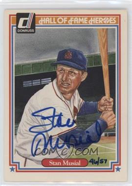 2014 Panini Hall of Fame - 1983 Donruss Hall of Fame Heroes ReCollection Buyback Autographs #32 - Stan Musial /57