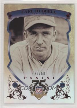 2014 Panini Hall of Fame - Blue Shield - Red #19 - Carl Hubbell /50