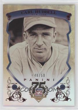 2014 Panini Hall of Fame - Blue Shield - Red #19 - Carl Hubbell /50